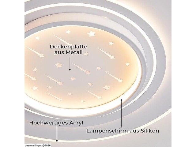 Plafondlamp sterrenhemel 55cm grijs - afbeelding 3 van  4