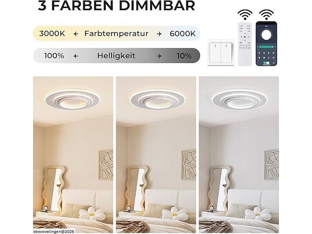 Plafondlamp sterrenhemel 55cm grijs - afbeelding 4 van  4