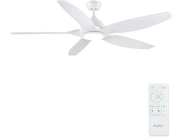 Plafondventilator diam 152cm wit - afbeelding 1 van  4