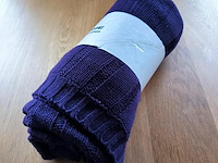 Plaid beau home kleur : purper maat : 160x180 - afbeelding 1 van  3