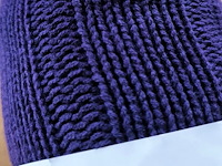 Plaid beau home kleur : purper maat : 160x180 - afbeelding 3 van  3