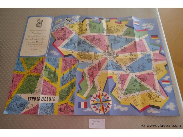 Plan brussel expo 1958 - afbeelding 1 van  3
