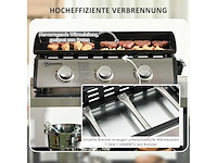 Plancha - gasbarbecue, tafelbarbecue met 3 branders - afbeelding 4 van  11