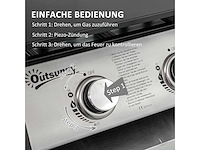 Plancha - gasbarbecue, tafelbarbecue met 3 branders - afbeelding 5 van  11