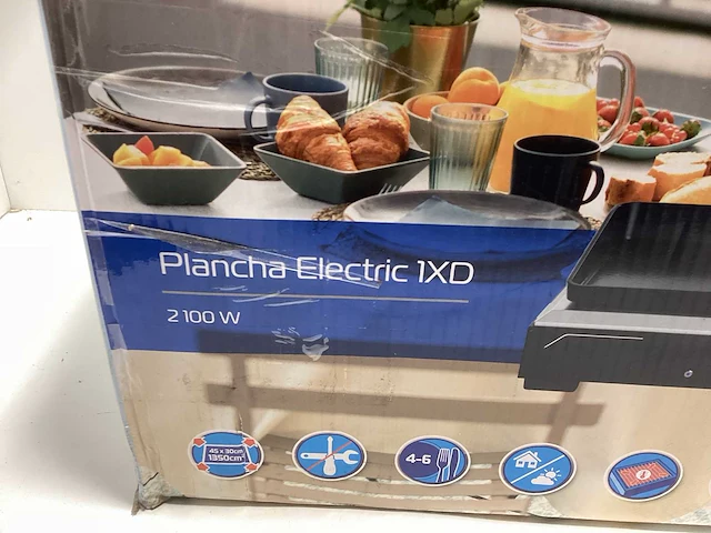 Plancha electric 1xd elektrische barbecue - afbeelding 1 van  7