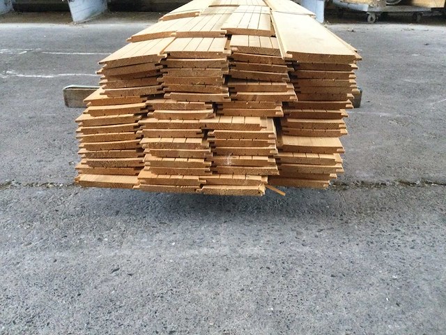 Planchetten grenenhout 3000 x 140 x 14 mm ( 64 x ) - afbeelding 3 van  7