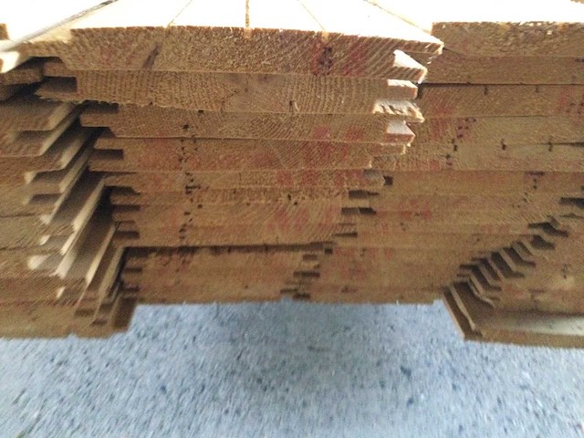 Planchetten grenenhout 3000 x 140 x 14 mm ( 64 x ) - afbeelding 1 van  1