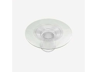 Planet round eettafel - 120 cm - zilveren frame - heldere glazen tafel - afbeelding 3 van  5