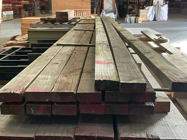 Plank douglas geïmpregneerd (15x) - afbeelding 1 van  2