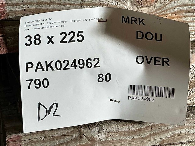 Plank douglas geïmpregneerd (80x) - afbeelding 3 van  4