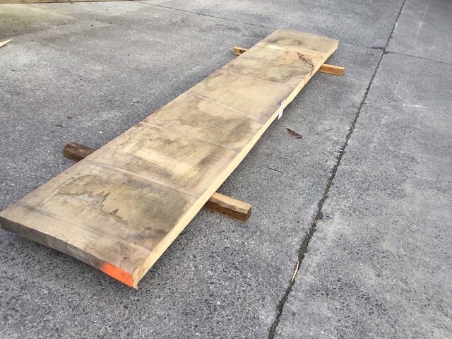 Plank essen 3500 x 630 x 80mm ( 1 x ) - afbeelding 1 van  6