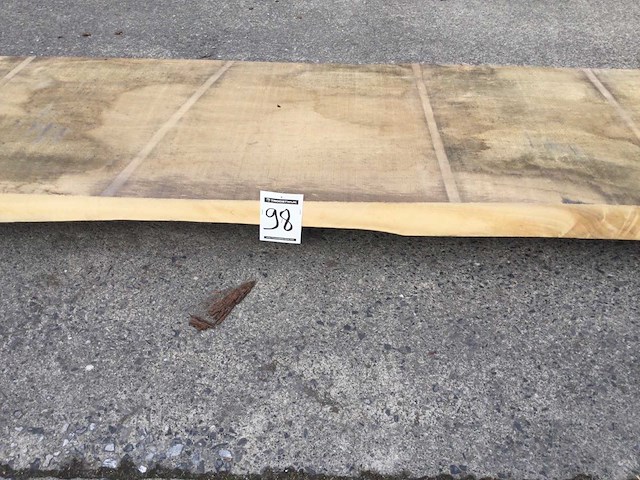 Plank essen 3500 x 630 x 80mm ( 1 x ) - afbeelding 6 van  6