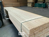 Planken blokhut - vuren geschaafd blank - afbeelding 3 van  4