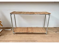 Plankstaal verzinkt en hout - afbeelding 1 van  4