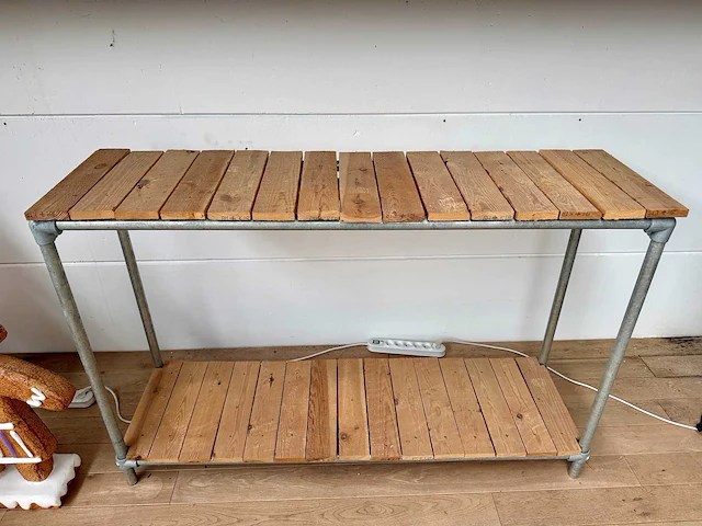 Plankstaal verzinkt en hout - afbeelding 2 van  4