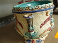 Plantenbak barbotine/ majolica - afbeelding 2 van  5