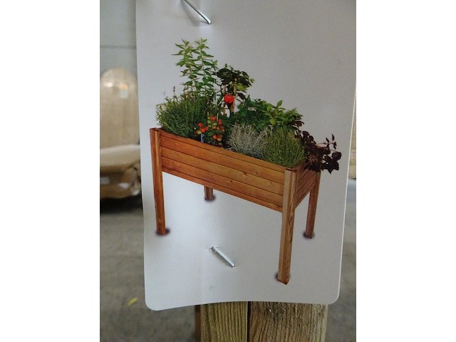 Plantenbak in hout - afbeelding 2 van  2