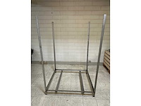 Plantenkar + 2 vaste metalen rekken - afbeelding 2 van  11