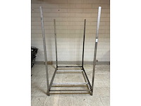 Plantenkar + 2 vaste metalen rekken - afbeelding 3 van  11