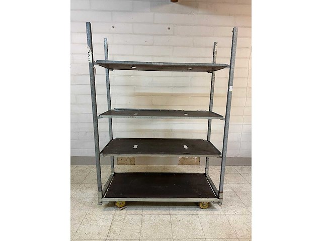 Plantenkar + 2 vaste metalen rekken - afbeelding 5 van  11