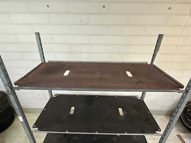 Plantenkar + 2 vaste metalen rekken - afbeelding 7 van  11