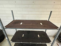 Plantenkar + 2 vaste metalen rekken - afbeelding 7 van  11