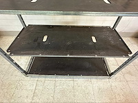 Plantenkar + 2 vaste metalen rekken - afbeelding 8 van  11