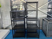 Plastieken opbergrekken 4st - afbeelding 1 van  4