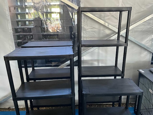 Plastieken opbergrekken 4st - afbeelding 3 van  4