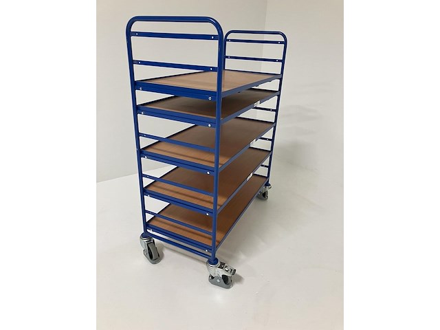 Plateauwagen met 6 laadvlakken - afbeelding 2 van  4