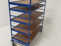 Plateauwagen met 6 laadvlakken - afbeelding 2 van  4