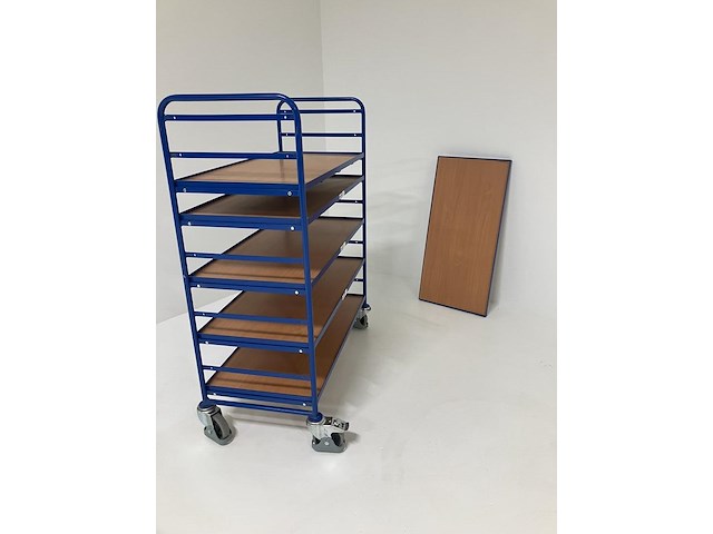 Plateauwagen met 6 laadvlakken - afbeelding 3 van  4