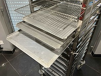 Plateauwagen rvs + transportkar voeding (5x) - afbeelding 6 van  6
