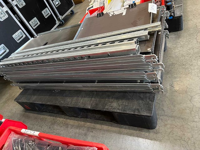 Plateauwagens - aed dolly - danish transport dolly - shelf + writing board (16x) - afbeelding 3 van  3