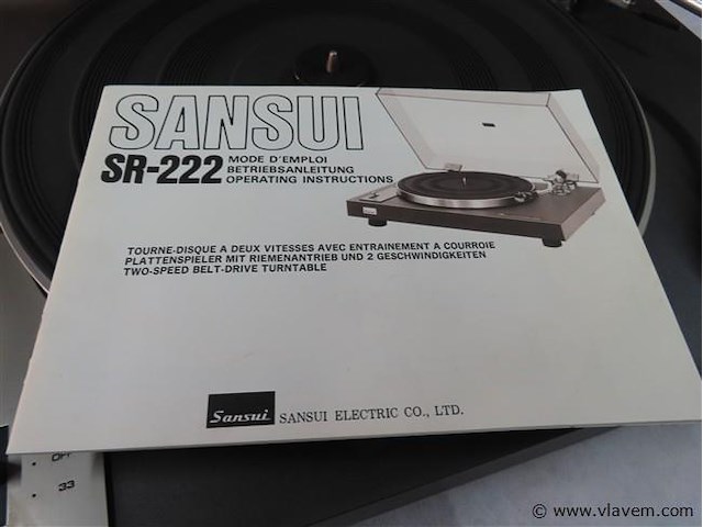 Platendraaier sansui sr-222 - afbeelding 5 van  5