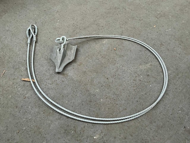 Platiplus b6 partij gegalvaniseerde grond ankers met staalkabels - afbeelding 1 van  7