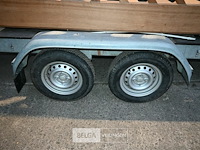 Platte dubbel-assige aanhangwagen - afbeelding 3 van  8