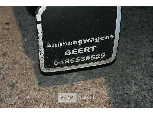 Platte dubbel-assige aanhangwagen - afbeelding 6 van  8