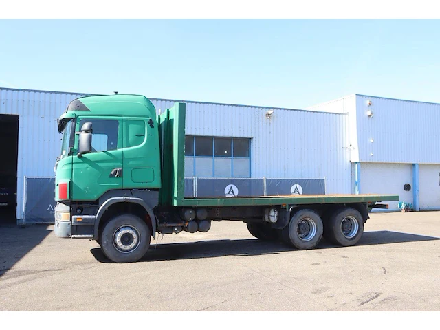 Platte laadbak (vrachtwagen) scania r420 diesel 420pk 2007 - afbeelding 1 van  1
