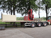 Platte oplegger floor 48000kg 2007 met laadkraan - afbeelding 1 van  1