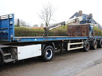 Platte oplegger floor flo-17-30h2 1998 met kraan - afbeelding 1 van  1