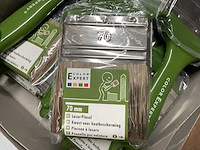 Platte verfborstels; patentpuntkwasten voor houtbescherming (48x) - afbeelding 3 van  7