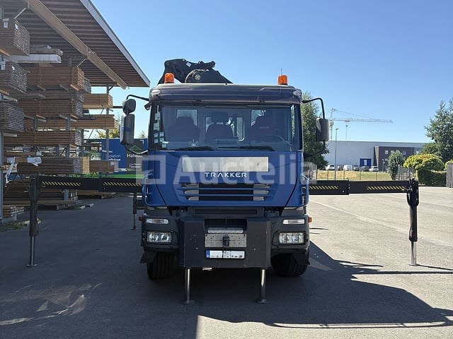 Platte vrachtwagen met kraan iveco trakker 350 (2005-351,428 km-vin:wjma1vpt20c157700) - afbeelding 5 van  39