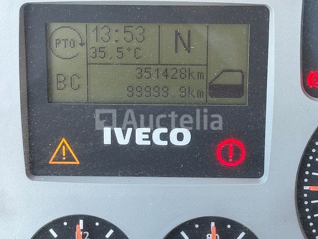 Platte vrachtwagen met kraan iveco trakker 350 (2005-351,428 km-vin:wjma1vpt20c157700) - afbeelding 9 van  39