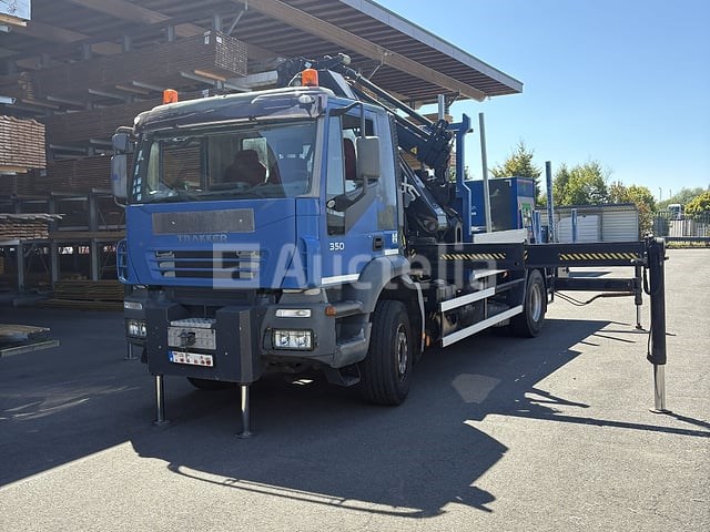 Platte vrachtwagen met kraan iveco trakker 350 (2005-351,428 km-vin:wjma1vpt20c157700) - afbeelding 17 van  39