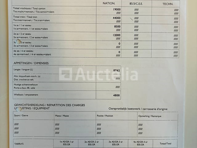 Platte vrachtwagen met kraan iveco trakker 350 (2005-351,428 km-vin:wjma1vpt20c157700) - afbeelding 20 van  39