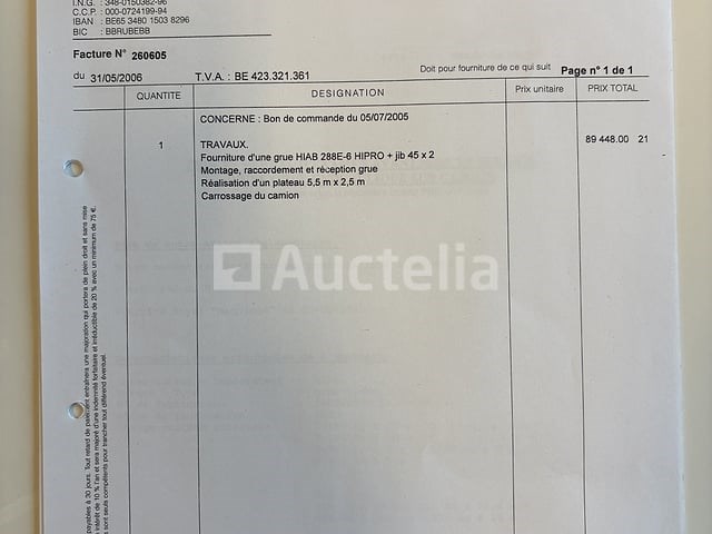 Platte vrachtwagen met kraan iveco trakker 350 (2005-351,428 km-vin:wjma1vpt20c157700) - afbeelding 22 van  39