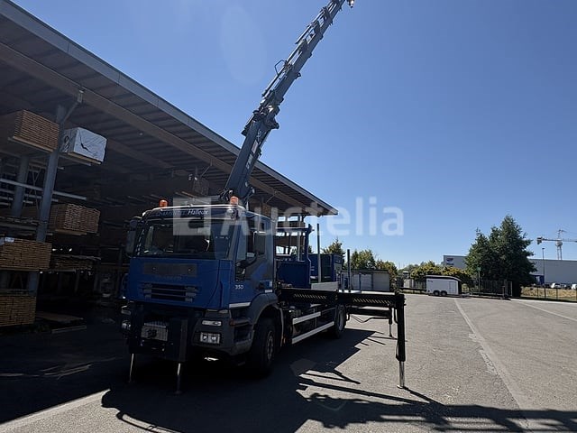 Platte vrachtwagen met kraan iveco trakker 350 (2005-351,428 km-vin:wjma1vpt20c157700) - afbeelding 12 van  39