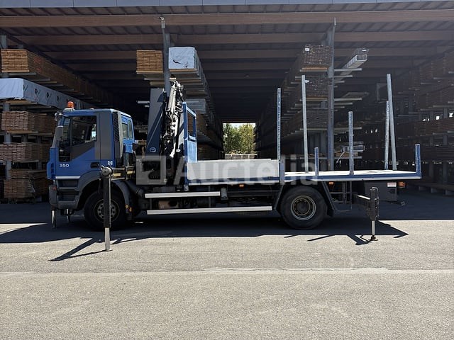 Platte vrachtwagen met kraan iveco trakker 350 (2005-351,428 km-vin:wjma1vpt20c157700) - afbeelding 28 van  39