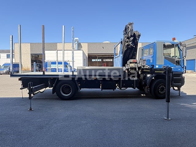 Platte vrachtwagen met kraan iveco trakker 350 (2005-351,428 km-vin:wjma1vpt20c157700) - afbeelding 32 van  39